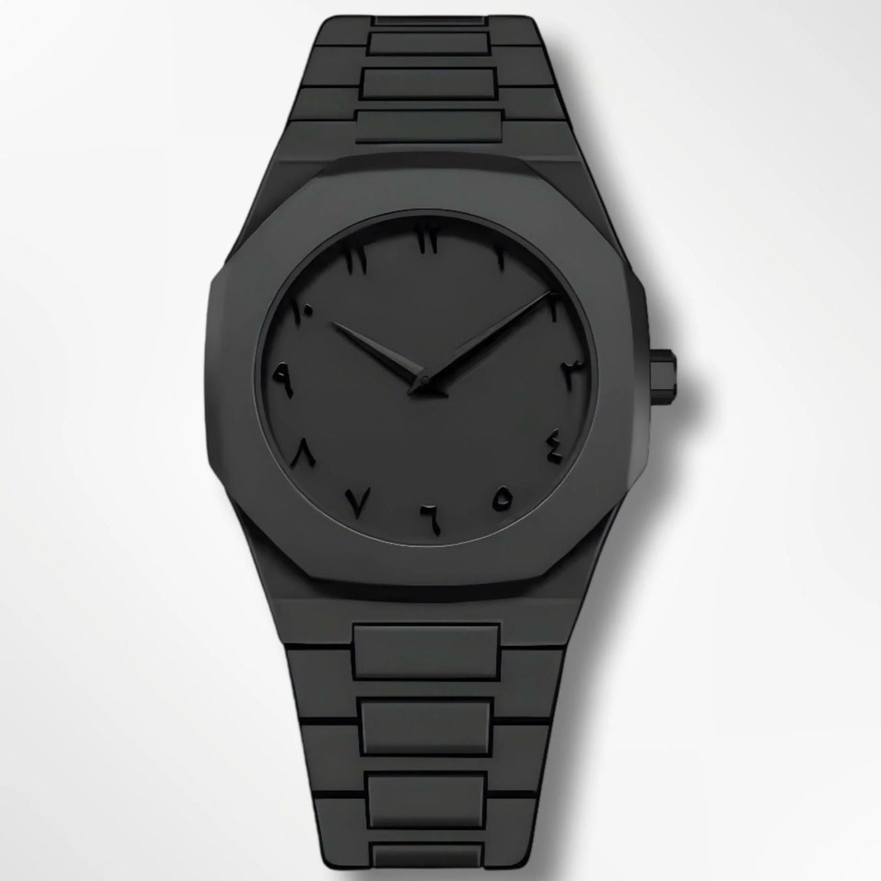 Noiraq™ Arabic Matt Black Watch | Limited Edition