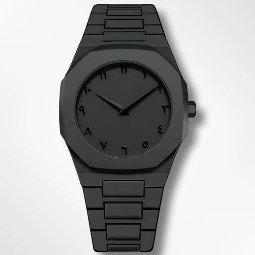 Noiraq™ Arabic Matt Black Watch | Limited Edition