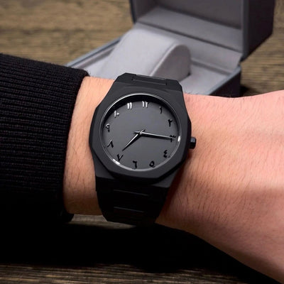 Noiraq™ Arabic Matt Black Watch | Limited Edition